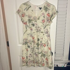 Ann Taylor Ivory Eyelet Dress